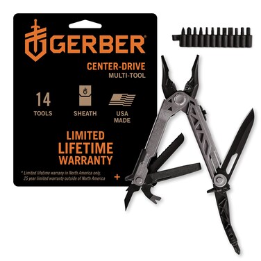 Gerber Center-Drive Multi-Tool   Bit Set, Black Sheath [30-001194]