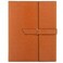 Gallaway-Leather-Padfolio-Portfolio, Folder-Slim-Notebook, Note-Pad-Holder, Desk-Accessories, Brown