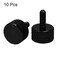 uxcell uxcell Computer PC Graphics Card M3x8mm Fully Threaded Knurled Thumb Screws Black 10pcs