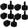 uxcell uxcell Computer PC Graphics Card M3x8mm Fully Threaded Knurled Thumb Screws Black 10pcs