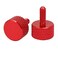 uxcell uxcell Computer PC Graphics Card M3x8mm Fully Threaded Knurled Thumb Screws Wine Red 10pcs