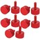 uxcell uxcell Computer PC Graphics Card M3x8mm Fully Threaded Knurled Thumb Screws Wine Red 10pcs