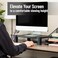 Mind Reader Adjustable Monitor Stand Riser for Computer, Laptop, Desk, iMac, Black