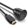 ICESPRING HDMI Panel Flush Mount Cable - 1 Meter 3ft HDMI Extension Dash Flush Panel Mount Cable For Car, Boat and Motorcycle