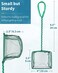 Pawfly 4 Inch Aquarium Net Fine Mesh Small Fish Catch Nets with Plastic Handle - Green