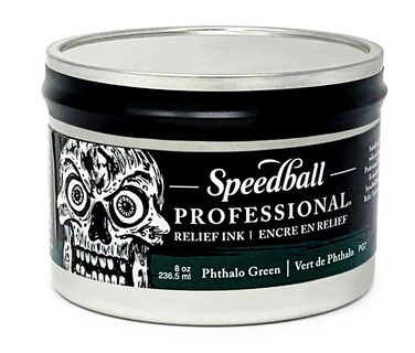 Speedball PROF RELIEF INK PHTHLO GRN 8OZ