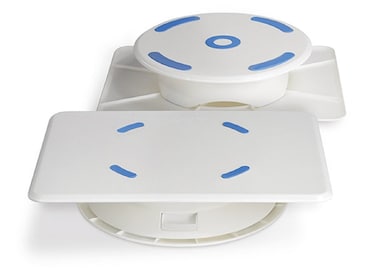 Ateco 609 Two Sided Turntable, Plastic, White