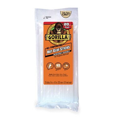Gorilla Glue Full Size Hot Glue 8” 20pc