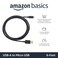 Basics Amazon USB 2.0 A-Male to Micro B Charger Cable (2 Pack), 6 feet, Black