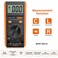 Proster LCR Meter - Capacitance Resistance Inductance Digital LCR Multimeter with LCD Over-Range Display