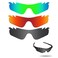 Fiskr Lenses Replacement for Oakley RadarLock Path Vented Sunglasses 3 Pair Pack OO9181