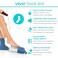 Vive Sock Aid Easy On And Off Stocking Slider Donner Pulling Assist Device Compression Sock Helper Aide Tool Puller For Elderly Senior Pregnant Diabetics Pull Up Assistance Help Single White
