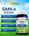 aSquared Nutrition SAM-e 400mg Supplement - 90 Capsules - Same (S-Adenosyl Methionine) to Support Mood, Joint Health, and Brain Function - Extra Strength Vegan SAM e Pills