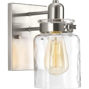 Progress Lighting P300045-009 Calhoun Brushed Nickel One-Light Bath &amp; Vanity