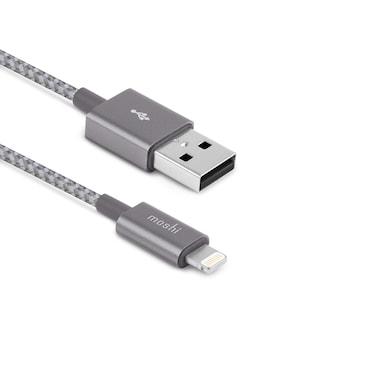 Moshi Integra USB-A Charge/Sync Cable with Lightning connector - Titanium Gray