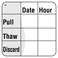 DayMark Safety Systems IT110067 DuraMark Pull/Thaw/Discard Permanent Label, 2" x 2