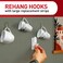 Command Medium Refill Strips, White, 36-Strips - Easy To Open Packaging