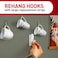Command Large Refill Strips For Indoor Hooks, White, 20-Strips - Easy To Open Packaging