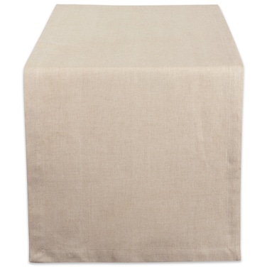 DII Chambray Kitchen, Tabletop Collection, Natural, 14x72 Table Runner