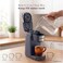 Mixpresso Single Cup Coffee Maker   Personal, Single Serve Coffee Brewer Machine, Compatible with K-Cups   Quick Brew Technology, Programmable Features, One Touch Function (Dark Grey)
