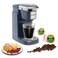Mixpresso Single Cup Coffee Maker   Personal, Single Serve Coffee Brewer Machine, Compatible with K-Cups   Quick Brew Technology, Programmable Features, One Touch Function (Dark Grey)