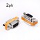 Arnorin DB9 null modem adapter female to female slimline data transfer serial port adapter 2 Pack