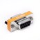 Arnorin DB9 null modem adapter female to female slimline data transfer serial port adapter 2 Pack