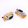 Arnorin DB9 null modem adapter female to female slimline data transfer serial port adapter 2 Pack
