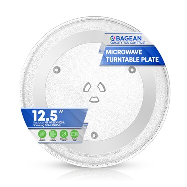 Bagean GE Part number WB39X10003 Microwave Glass Tray Replacement 12 1/2 Inches
