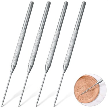 KETAR HUELE 4Pcs Clay Needle Tools Ceramic Detail Tools Pottery Sculpture Needle Detail Tools
