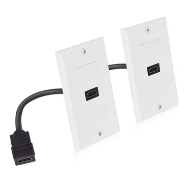 Cable Matters HDMI Wall Plate in weiß