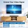 Cable Matters 2-Pack 2-Port HDMI Wall Plate in White (4K UHD, ARC, and Ethernet pass-thru support)