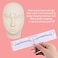 KINGMAS 100 Pack Eyebrow Ruler, Disposable Brow Ruler Microblading Adhesive Eyebrow Sticker Stencil Guide Measuring Tool