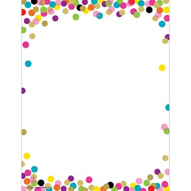 Teacher Created Resources Confetti Computer Paper