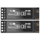MakerFocus 2pcs I2C OLED Display Module 0.91 Inch I2C SSD1306 OLED Display Module White I2C OLED Screen Driver DC 3.3V~5V for Arduino