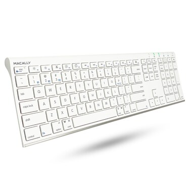 Macally Wireless Bluetooth Keyboard with Numeric Keypad for Laptops, Computers (Apple: Mac, iMac, MacBook Pro/Air, iOS, iPhone, iPad   Windows: PC and Android), Smartphones, Tablets (ACEBTKEY)