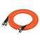 Jeirdus 1Meter 3ft ST to ST Duplex 62.5/125 OM1 Multimode Fiber Optic Cable Jumper Optical Patch Cord ST-ST