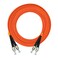 Jeirdus 1Meter 3ft ST to ST Duplex 62.5/125 OM1 Multimode Fiber Optic Cable Jumper Optical Patch Cord ST-ST