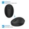 TENMOS TENMOS Mini Rechargeable Wireless Mouse, 2.4GHz Optical Travel Mouse Silent Wireless Computer Mice with USB Receiver, Auto Sleeping, 3 Buttons, 1000 DPI Compatible with Laptop, PC, Computer(Bla