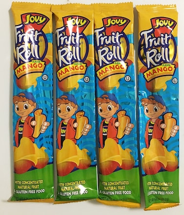Jovy 0.75oz Fruit Roll Snack, Mango (16 Single Packets Per Order)