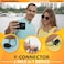 PowerDeWise 2 Lavalier Lapel Microphones Set for Dual Interview - Dual Lavalier Microphone - 2 Lavalier Microphone Set - Perfect as Blogging Vlogging Interview Microphone for iPhone 6, 7, 8, X