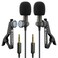 PowerDeWise 2 Lavalier Lapel Microphones Set for Dual Interview - Dual Lavalier Microphone - 2 Lavalier Microphone Set - Perfect as Blogging Vlogging Interview Microphone for iPhone 6, 7, 8, X