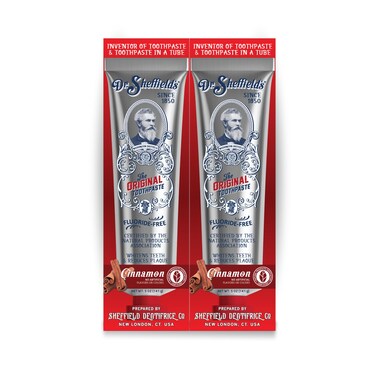 Dr. Sheffield's Dr. Sheffield&rsquo;s Certified Natural Toothpaste (Cinnamon) 2 Pack &hellip;