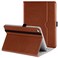 DTTO for iPad Mini 4 Case, Premium Leather Folio Stand Cover Case with Multi-Angle Viewing and Auto Wake-Sleep Function, Front Pocket for iPad Mini 4 - Brown