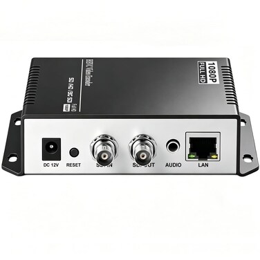 URayCoder HEVC H.265 H.264 SD HD 3G SDI to IP Encoder Video Live Streaming Encoder HD-SDI Streamer with RTSP, UDP, SRT, HLS, ONVIF, RTMP, Multicast, Unitcast, for YouTube Facebook Live