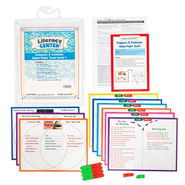 Really Good Stuff Compare and Contrast SameTopic Texts Level 1 Literacy Center