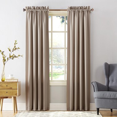 Sun Zero Barrow Energy Efficient Rod Pocket Curtain Single Panel
