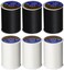 Coats &amp; Clark 6 Pack Bundle - (3 Black + 3 White) - Dual Duty All-Purpose Thread - Three 400 Yard Spools each of BLACK White