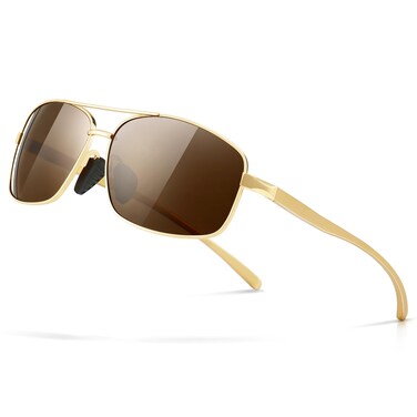 SUNGAIT Ultra Lightweight Rectangular Polarized Sunglasses UV400 Protection