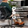 Mind Reader FTHEIGHT-BLK Ergonomic Foot Rest, Height Adjustable Non-Slip Universal, Black